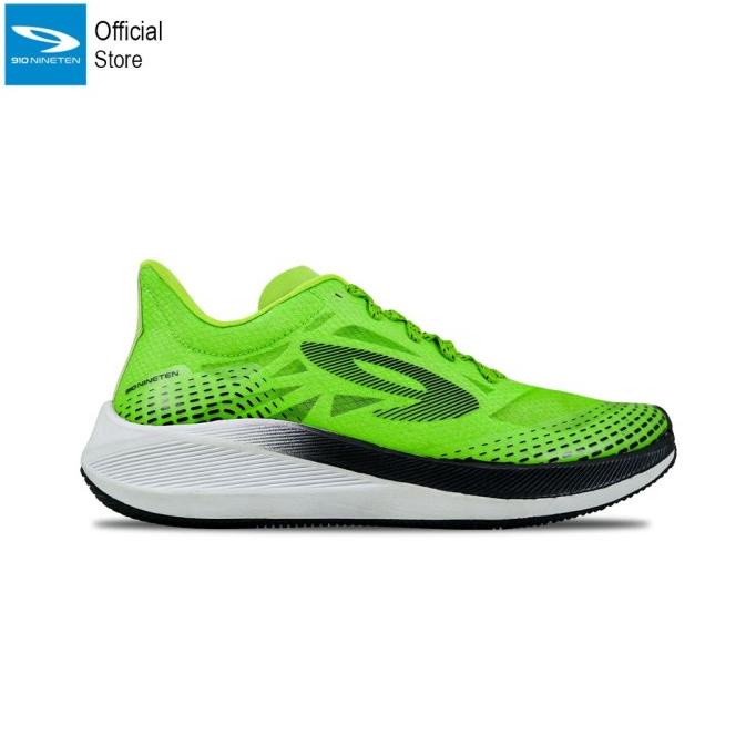 910 Nineten Haze 1.5 Sepatu Lari - Hijau Neon/Putih Terbaru