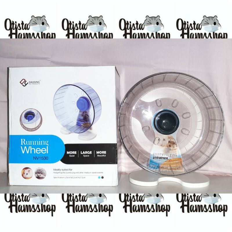 OHS Silent Rolling Wheel Besar 25cm | Silent Jogging Wheel Hamster Besar 25cm