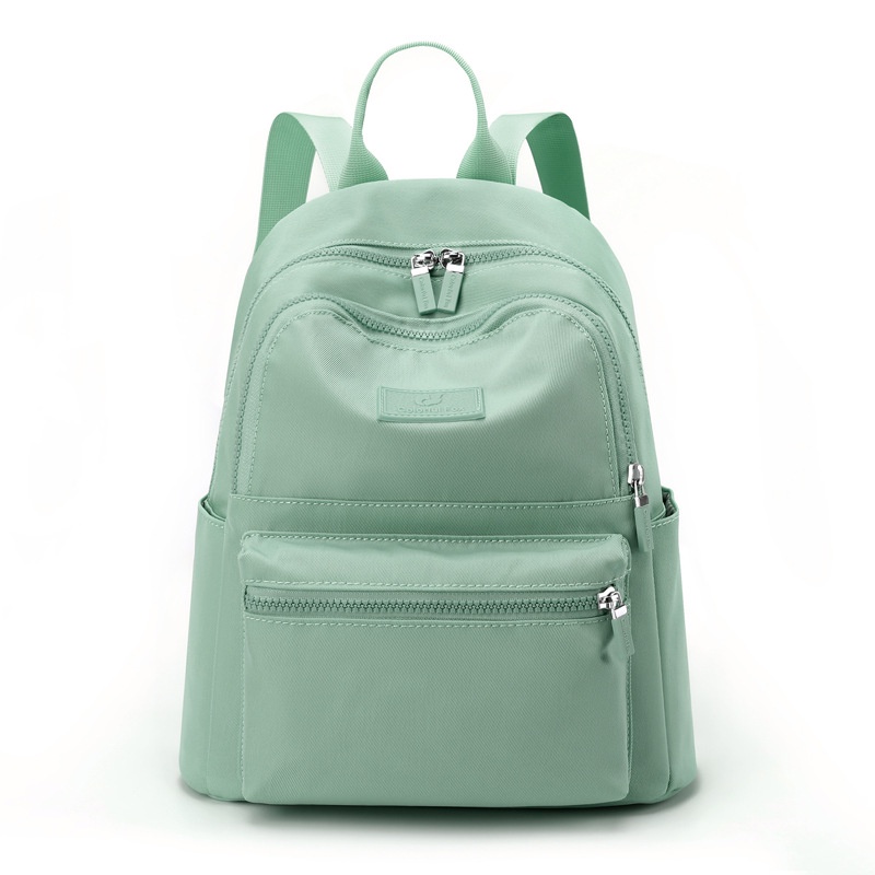 COLORFUL FOX laptop 0483 Backpack Tas Ransel Sekolah Wanita nilon Anti Air Tas Selempang Wanita  Tas original-Hijau