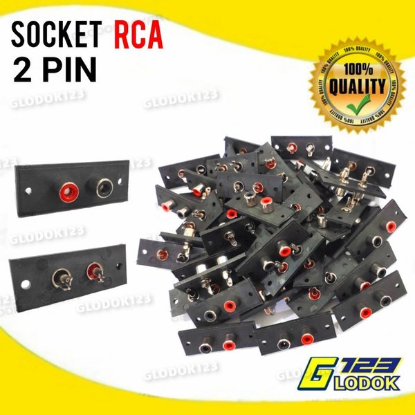 Terminal Body Socket RCA Input 2 Pin Soket Papan 2Pin Lubang