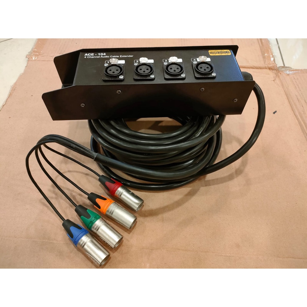 Snake Kabel Isi 4ch + Stage Box Threshold Jack Male Panjang 20 METER
