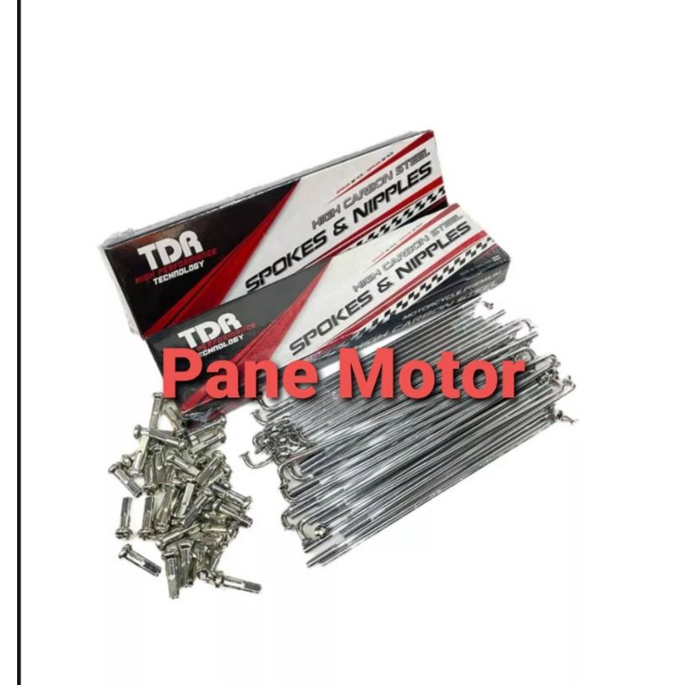 RUJI TDR JARI JARI TDR CHROME UKURAN 9 × 157 TROMOL DEPAN ASTREA 800 STAR GRAND PRIMA LEGENDA C70 C8