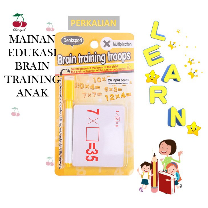 Cherry COD Mainan Edukasi Anak / Mainan Matematika Anak / Mainan Tulis Anak / Mainan Anak Murah PB27