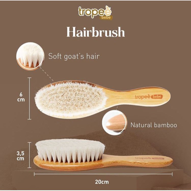 Tropee Bebe - Premium Hairbrush &amp; Comb Set