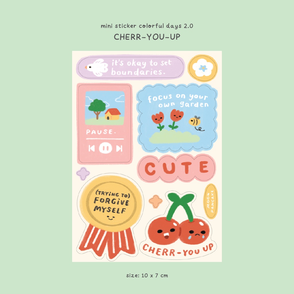 

Moon Pancake Mini Sticker Colorful Days 2.0 - Cherr You Up