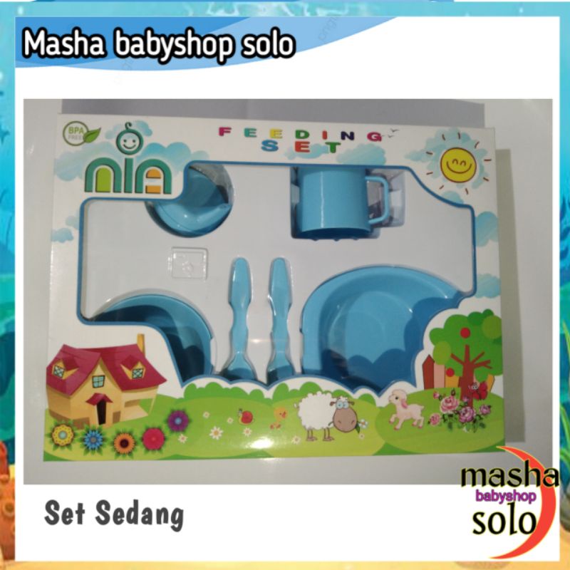 Feding set bayi Nia , Tempat makan bayi  lengkap