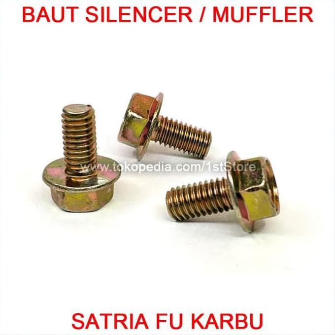 PROMO KNALPOT MOTOR. BAUT KNALPOT SATRIA FU KARBU ADAPTOR SILENCER MUFFLER ORIGINAL CBU CKD PROMO