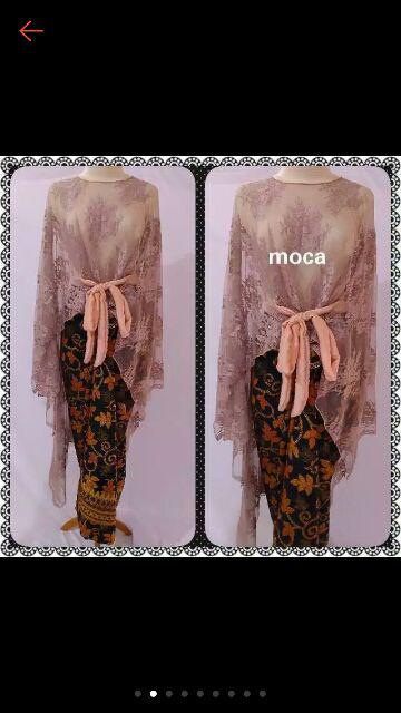 Long Cape Brukat / Kebaya Pesta/ Cape Brokat