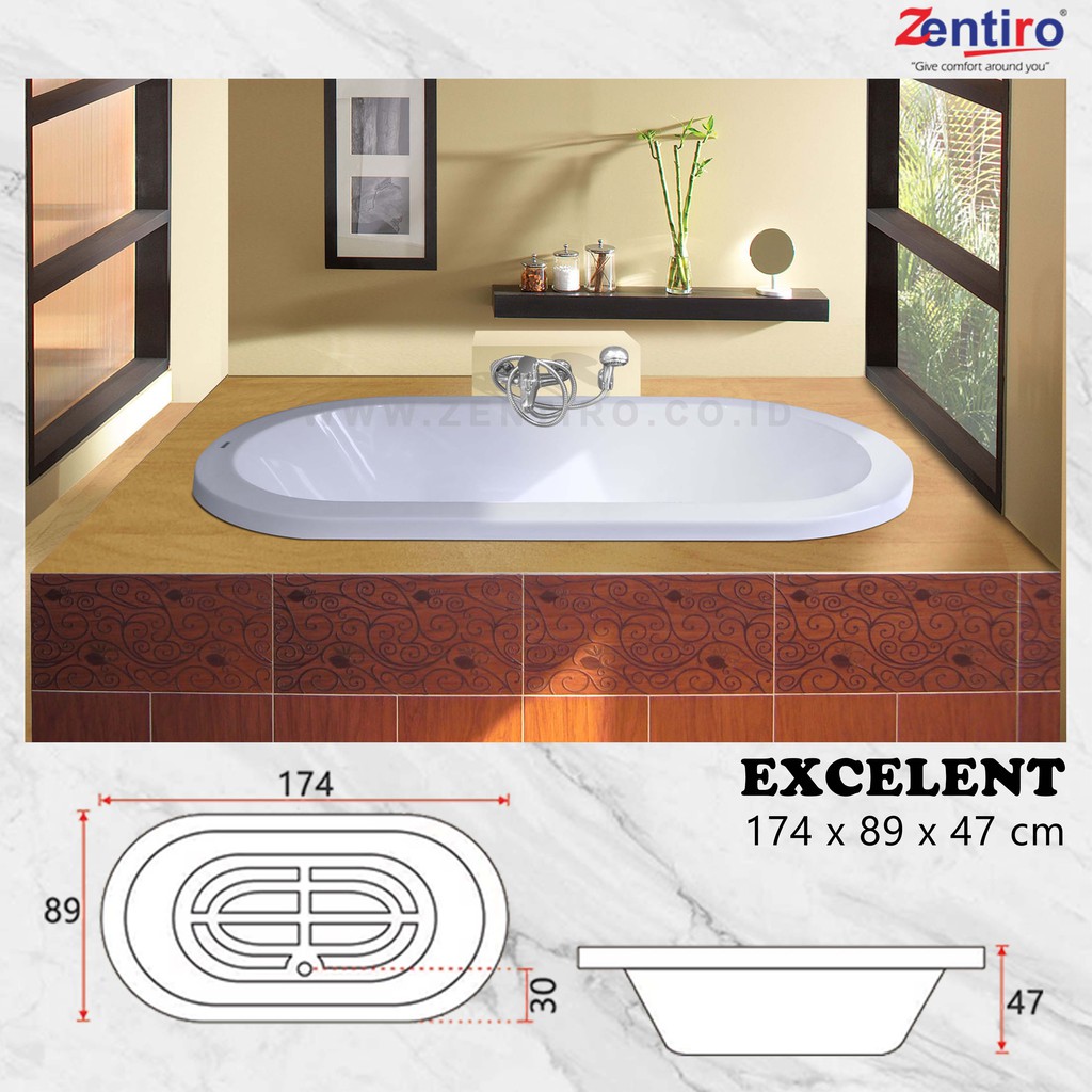 BATHTUB LONG || BATHTUB MARBLE || BATHTUB ONYX ZENTIRO EXCELENT