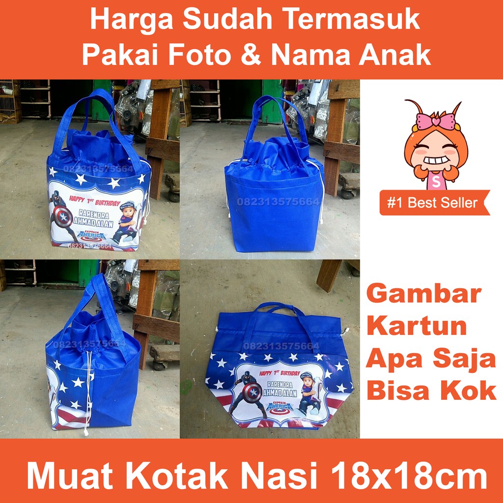 

tas ultah anak nasi kotak