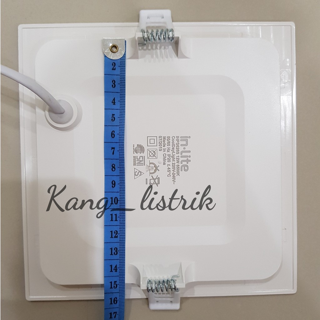 Inlite Downlight Led Panel 12 Watt Kotak - Putih INPS IB