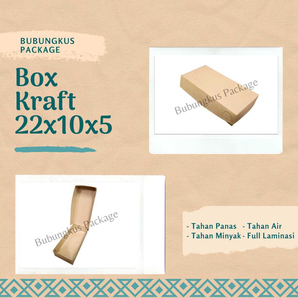 

Dus Brownies kraft 1pcs, Kotak Brownies, box kraft kue, kemasan kue, kotak kraft