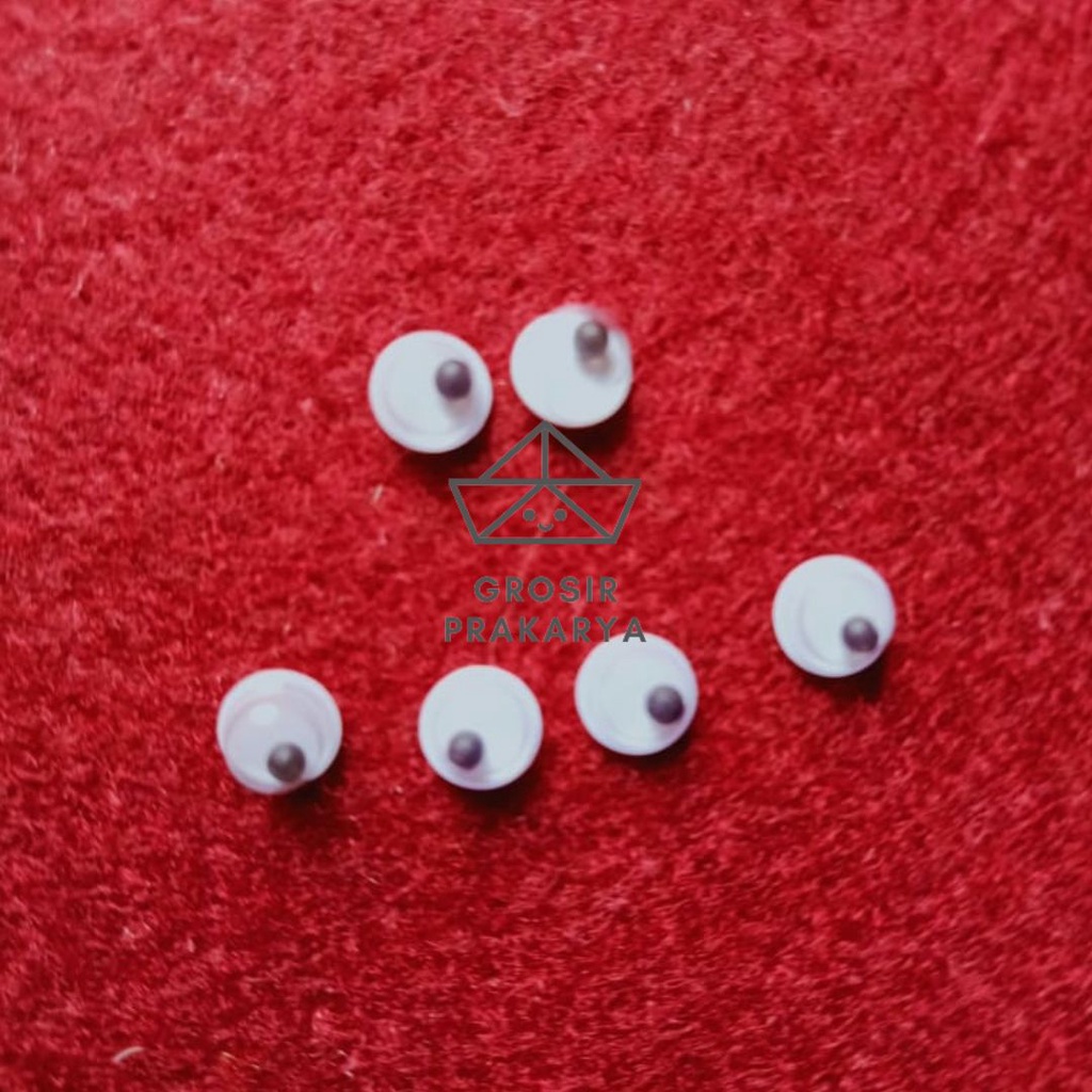 Mata Boneka Sepasang Aneka Ukuran 12mm Per Pasang Mata Kocak Mata Gerak Googly Eyes Per Pasang Mainan Mata-mataan Bahan Plastik Mata Boneka Goyang Aksesoris  GROSIR PRAKARYA MALANG