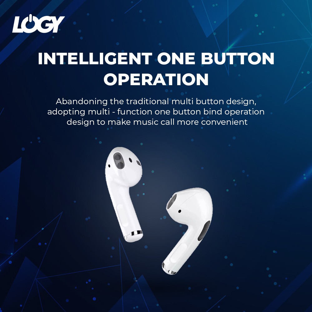LOGY TWS Pro 5 Headset Earphone  Wireless Bluetooth 5.0 with Microphone Can Rename-2