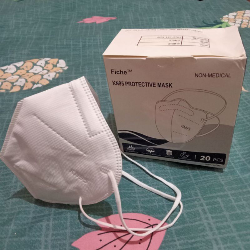 Masker KN95 Hijab Headloop 5ply Merk Fiche
