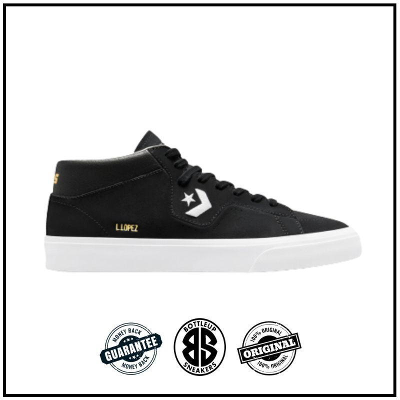 CONVERSE CONS LOUIE LOPEZ PRO MID TOP BLACK WHITE ORIGINAL