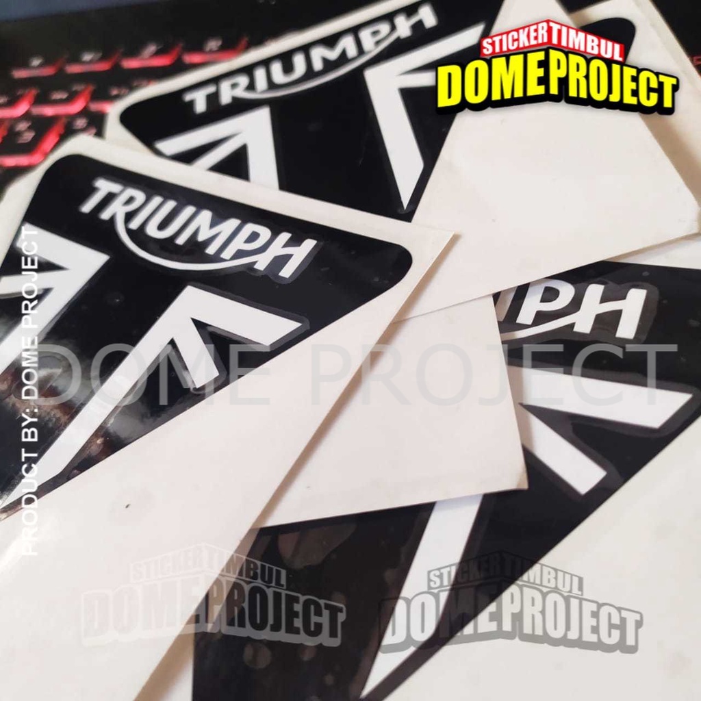 STIKER MOTOR CUTTING TRIUMPH CUTTING STIKER MOTOR STIKER TANGKI MOTOR STIKER SATUAN