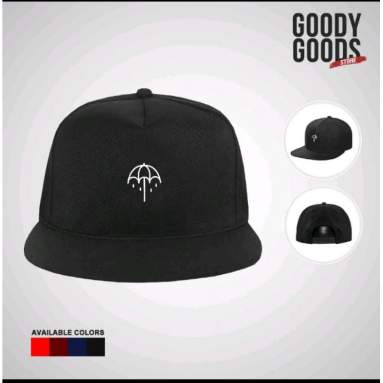 Topi Snapback custom premium original pria logo Umbrella