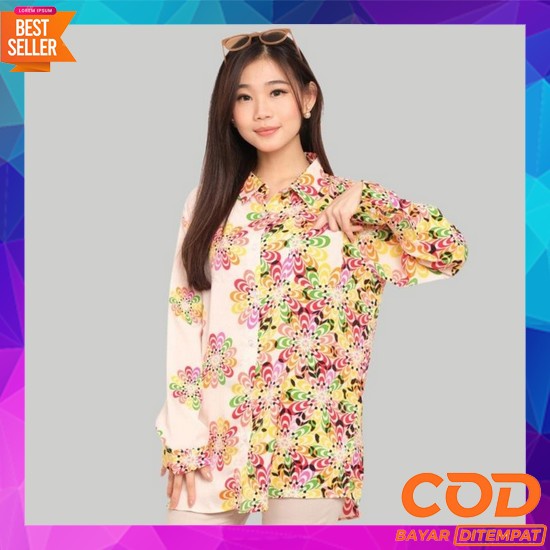 Baju Atasan Wanita Blouse Cewek Bluse Wanita Blus Dewasa Remaja Cewe P Monellina 50164 Kemeja Xxl Ju