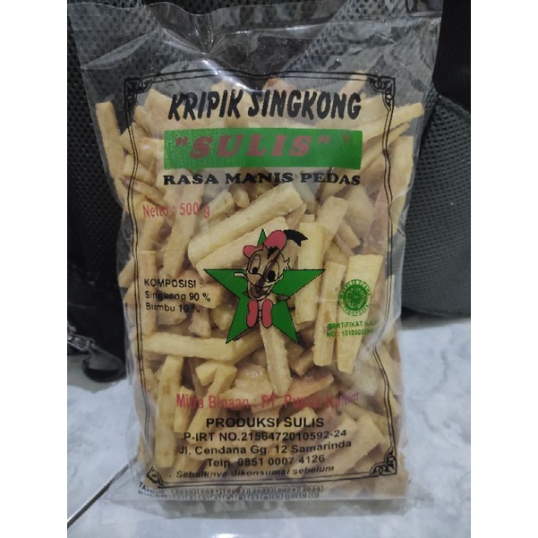 

KERIPIK SINGKONG SULIS SAMARINDA berat 500 gram