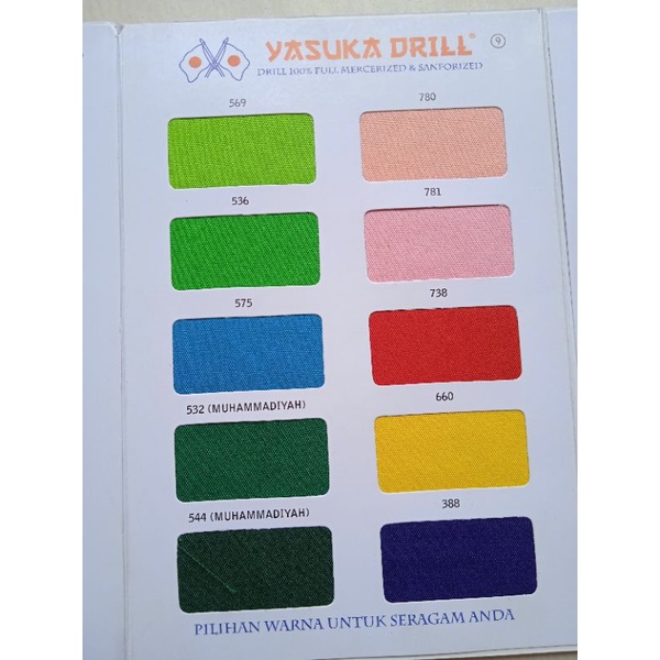 kain drill / bahan celana YASUKA DRILL