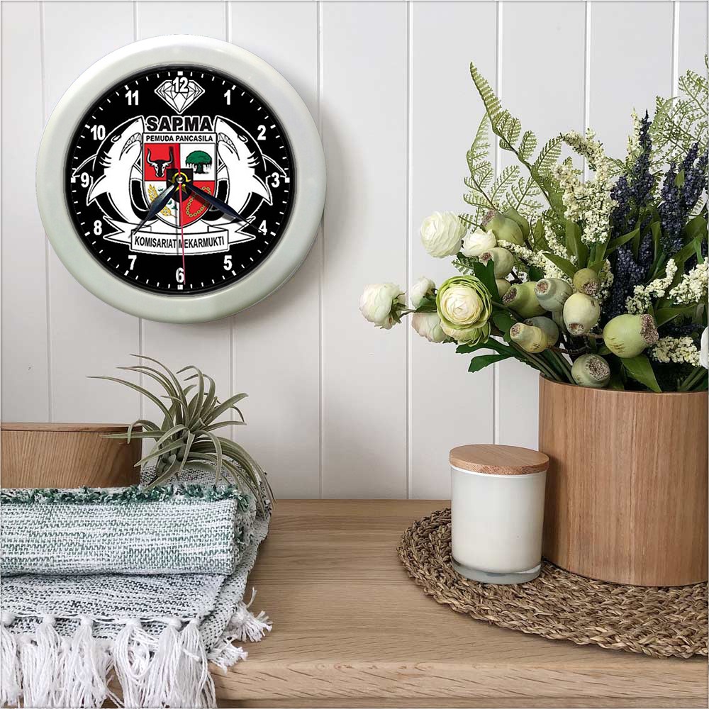 JAM DINDING SAPMA/PP/PEMUDA PANCASILA   (DIAMETER 30CM)