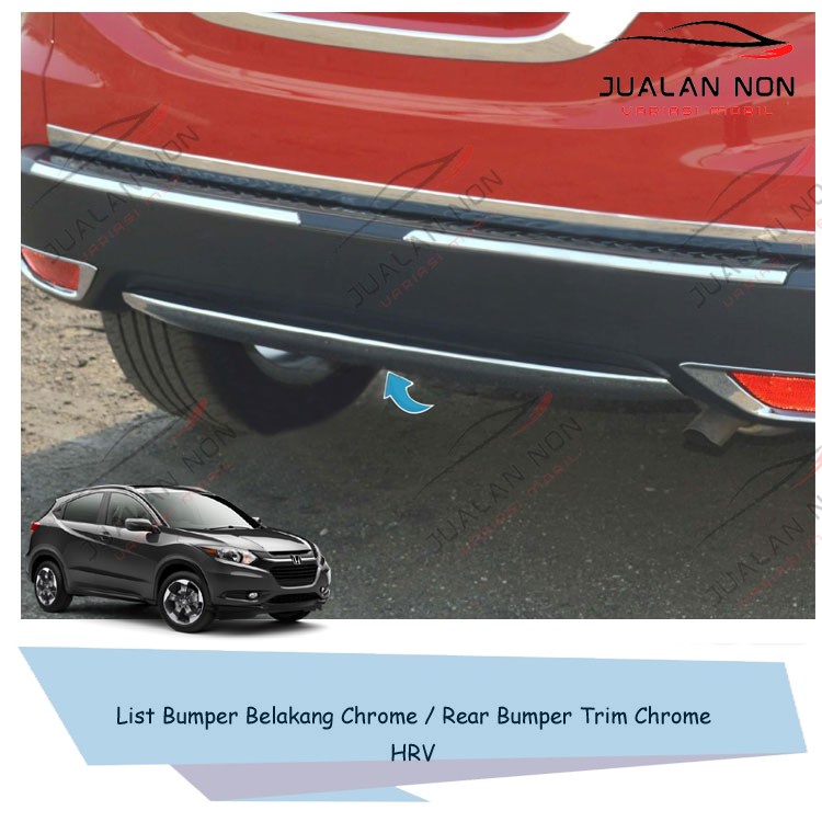 List Bumper Belakang Rear Bumper Cover Chrome Mobil Hrv