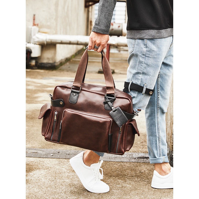 TAS DUFFEL TAS SELEMPANG MESSENGER KULIT TAS DUFFEL TAS GYM TAS SELEMPANG TRAVEL