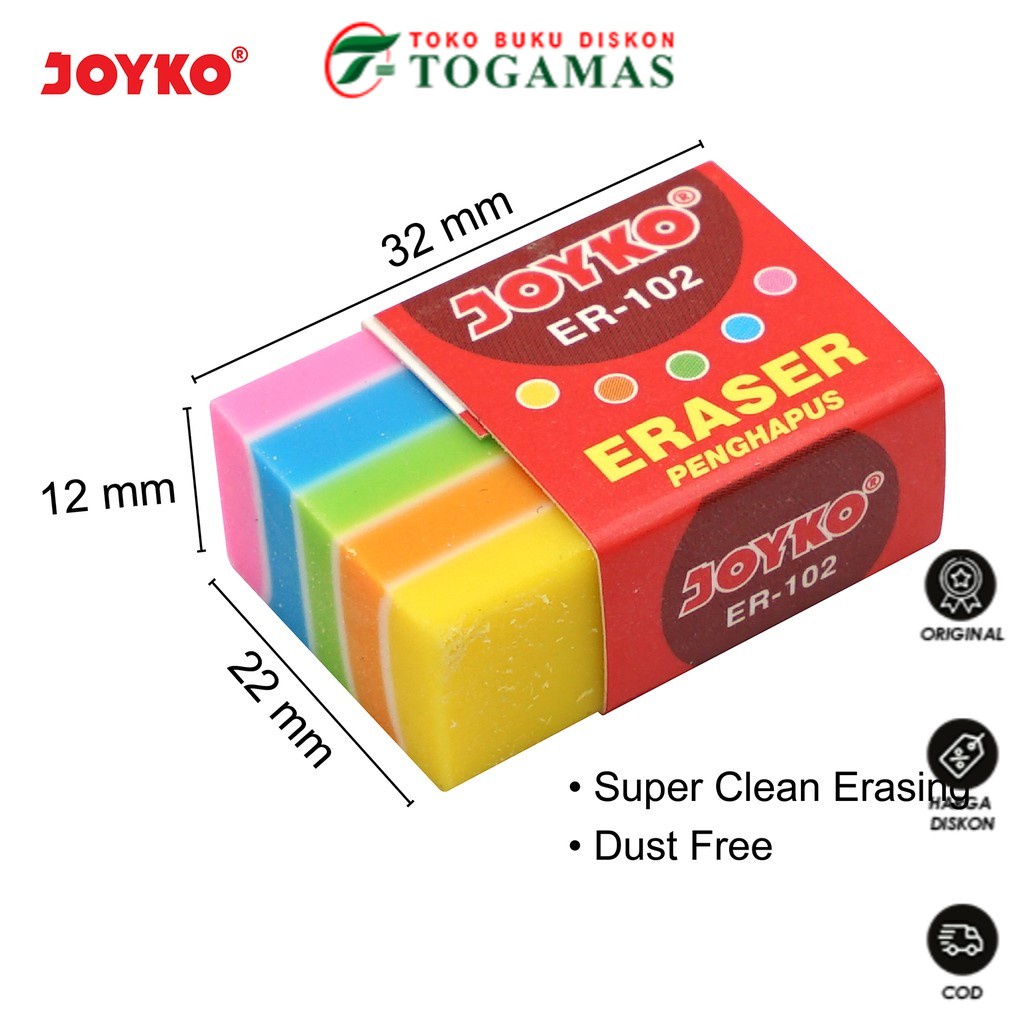 

READY STOCK !! ERASER ER-102 RAINBOW JOYKO