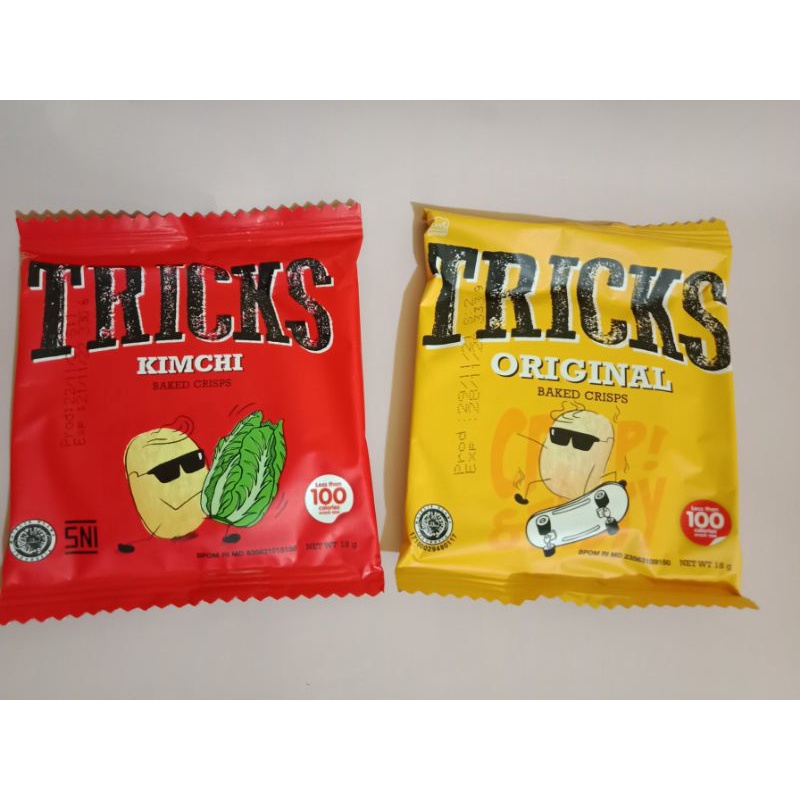 

(KEMASAN 1 SACHET) Biskuit Kentang Tricks Rasa - Kimchi - Rendang - Barbeque - Original - Bulgogi