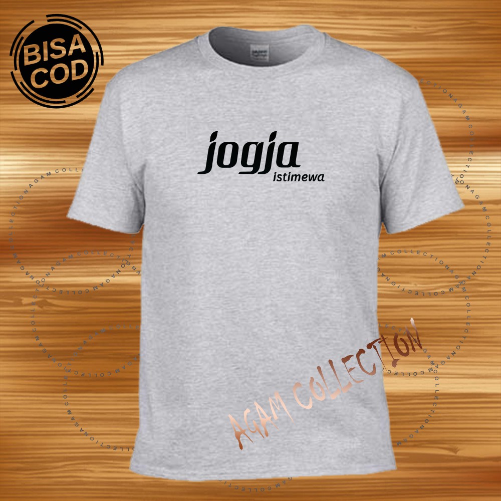 Agam Collection Baju Kaos Distro Jogja Istimewa Text Hitam Lengan Pendek  Premium Quality