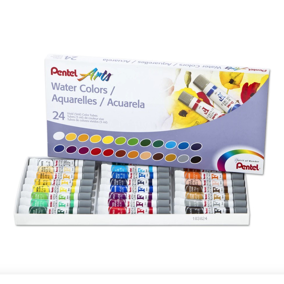 Pentel Water Colours Set 24