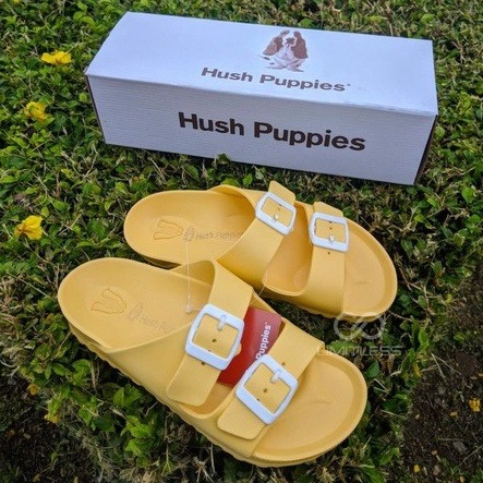 Sandal Wanita Selop HushPuppiess Slip On Sendal Cewek EVA Sandal Rumah Wanita Empuk Couple Polos Birken