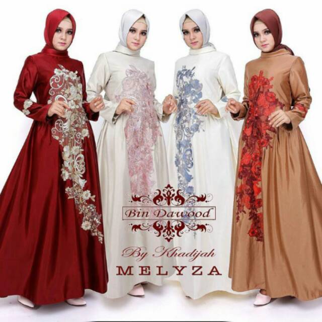 Gaun Meliza Original Bin Dawood by Khadijah Moslem Wear.