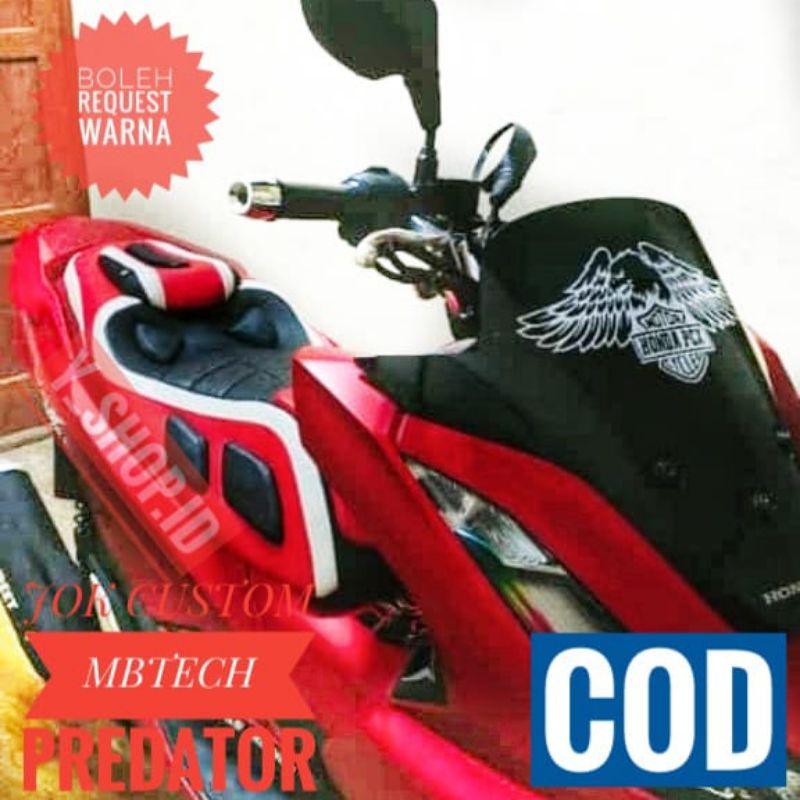 Jual Sarung Cover Jok Custom Motor Pcx 150 160 Modif Retro Predator Pnp
