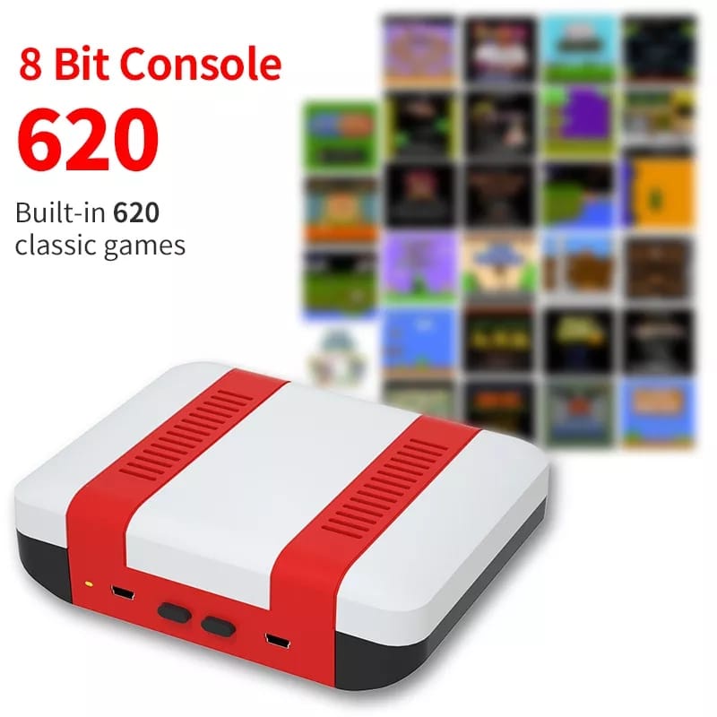 NEW 2021 GAME CONSOLE RED AND WHITE CLASSIC 2 PLAYER SHOPEKU12