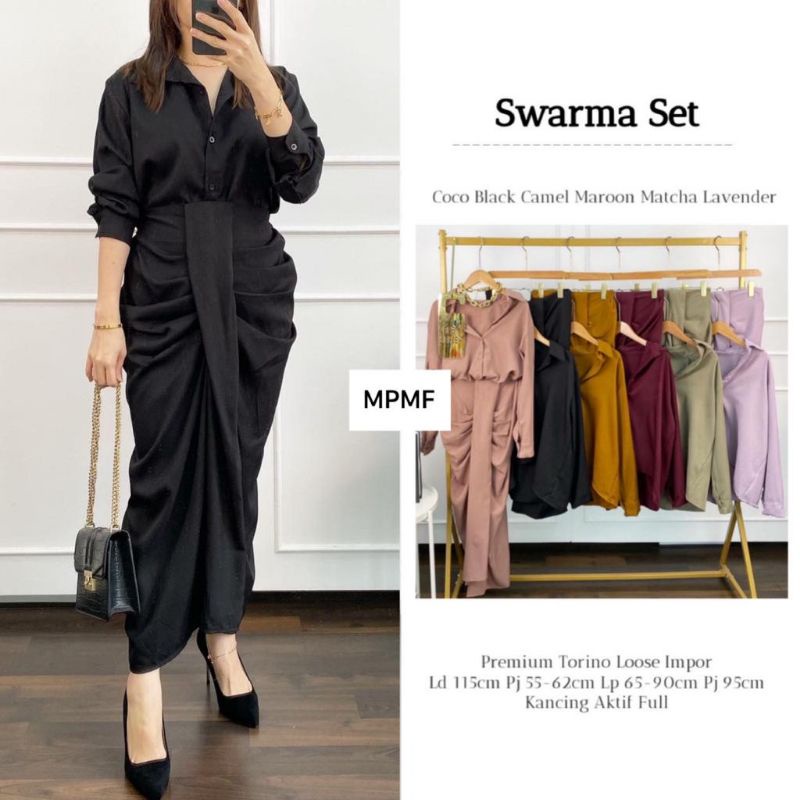Swarma Set Matt Premium Torino Loose Import// Set Wanita//Setelan Wanita//Setelan Wanita Kekinian//S