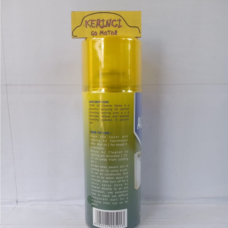 AC CLEANER ZONE SPRAY 400ml - CAIRAN PEMBERSIH AC ZONE - ZONE CLEANER