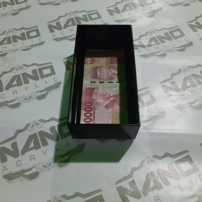 Akrilik mini cash / Tempat uang Akrilik mini