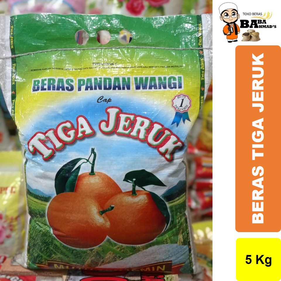 

BERAS PREMIUM CAP TIGA JERUK - 5KG/10KG/15KG/20KG/25KG