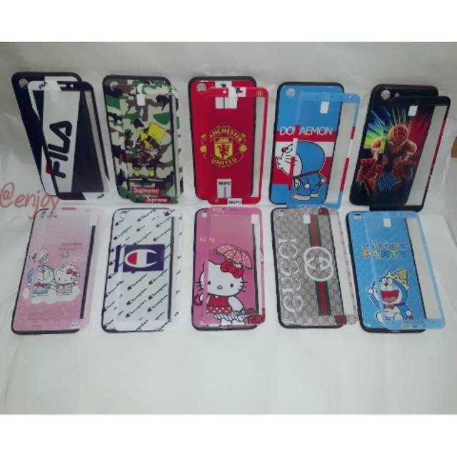 CASE/CASING FUZE GLOSY GAMBAR PLUS TEMPERED GLASS SAMSUNG