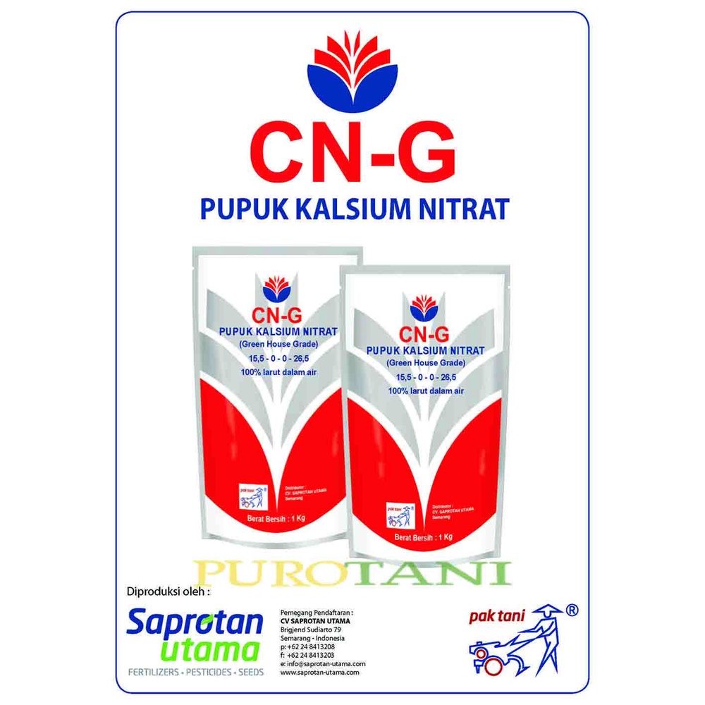 Pupuk CNG CN-G Kalsium Nitrat Pak Tani 1 KG