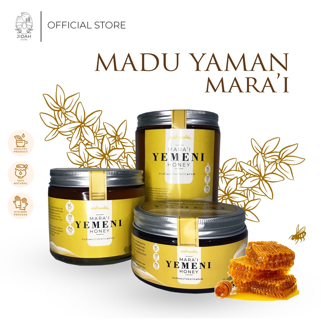 Madu Yaman Marai premium asli original Ashabi 1 KG madu murni natural enak sehat honey madu yemen