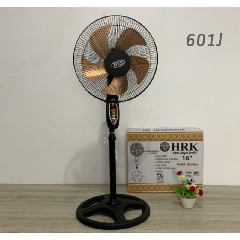 STAND FAN HRK 16 Inch 601J KIPAS ANGIN BERDIRI BALING BESI