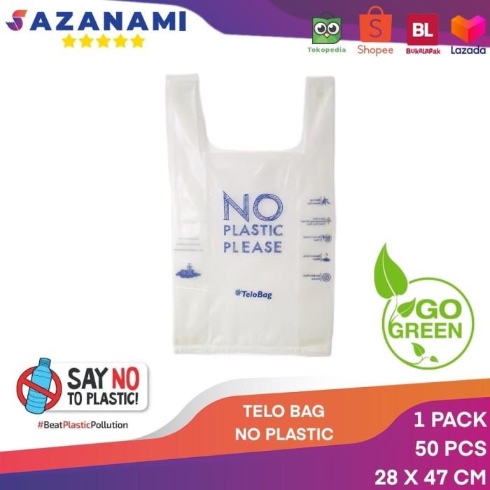 

Goodiebag Kantong Telobag 28 X 47Cm Plastik Biodegradable Eco Friendly 50Pcs