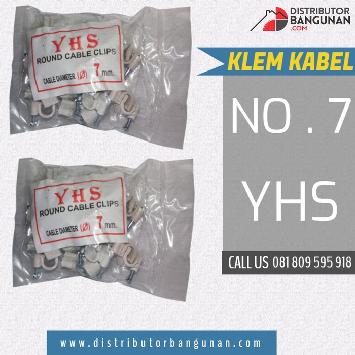 Klem Kabel Paku Beton – Penjepit Kabel Tembok Rapi & Kuat (Anti Lepas)