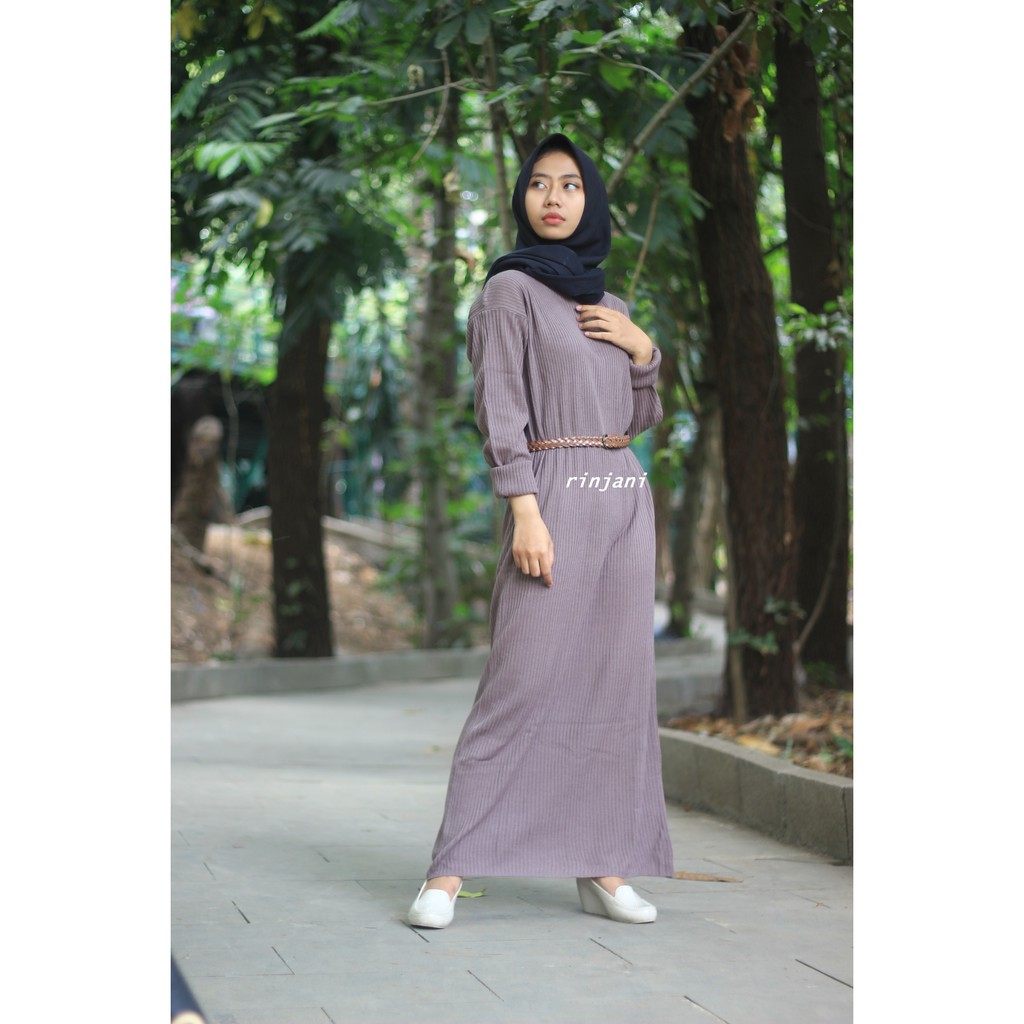 LONG DRESS / DRESS RAJUT / BOXY LONG DRESS / BAJU MUSLIM