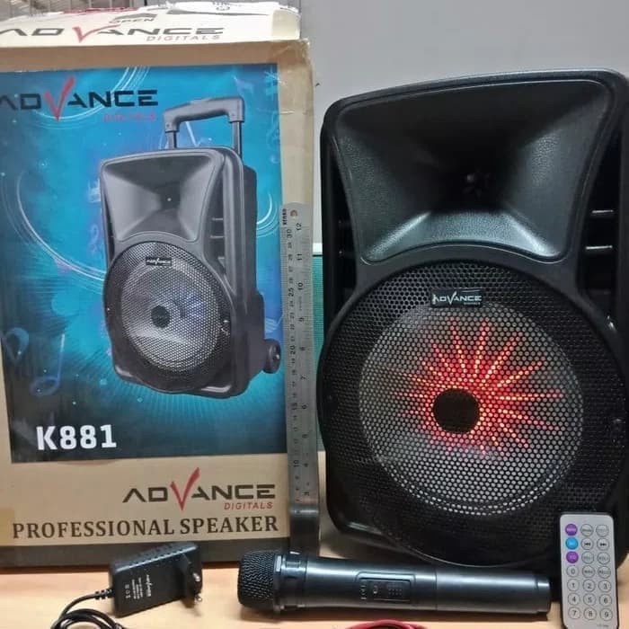 Speaker Portable Meeting Advance K 881 Speaker Aktif Ampli Bluetooth