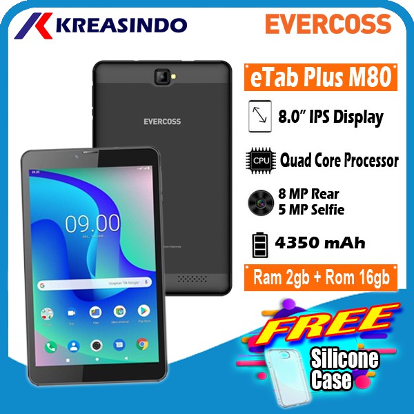 Evercoss Etab Plus M80 2/16 8 Inch Garansi Resmi