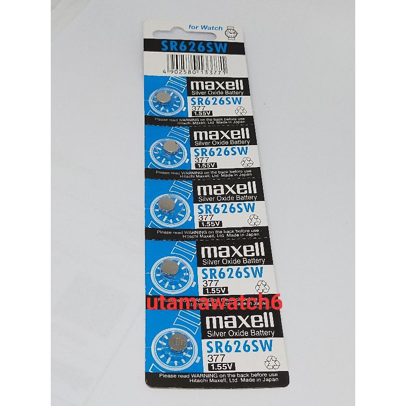 Batrai maxell 626/377 ORIGINAL biru